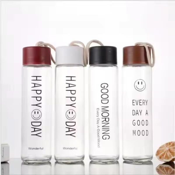 LUCKY DAY Smile Glass Bottle