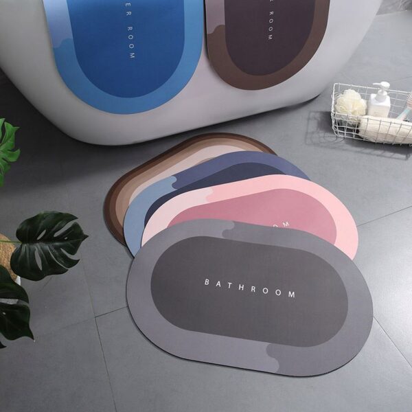 Water Absorbent Non-Slip Bathroom Mat