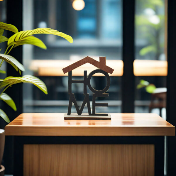 Wooden “HOME” Decorative Piece