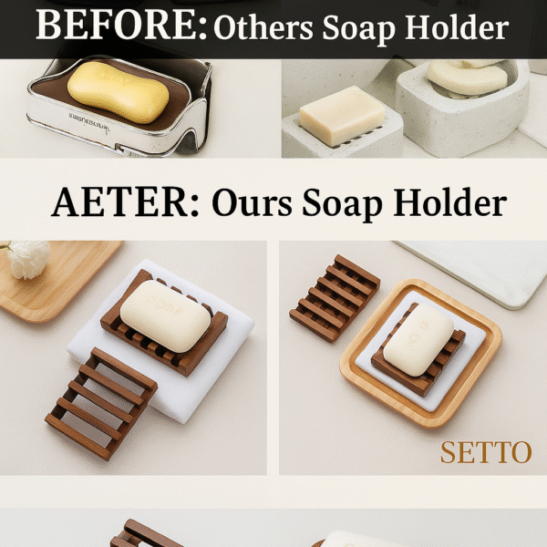 Natural Wooden Soap Holder