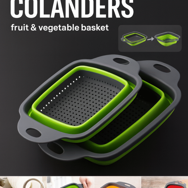 Foldable Square Kitchen Colander