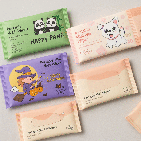 Portable Mini Wet Wipes – 10 Pcs