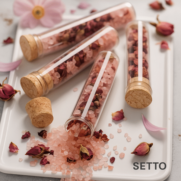 Luxury Rose & Sea Salt Bath Soak Tubes