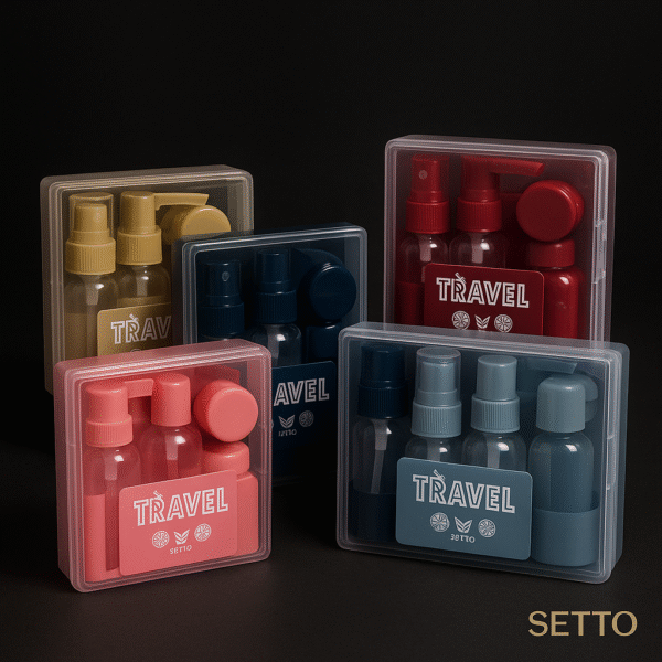 TravelEase Refillable Bottle Set